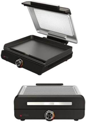 Sizzle 14' Electric Griddle, 500F High Heat Kitchen Grill with Nonstick Plate, Low-Smoke Technology, Edge-to-Edge Heating, Family-Sized Capacity, Countertop Cooking ToolIndoor,1450 W (GR100GDL)