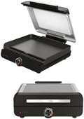 Sizzle 14' Electric Griddle, 500F High Heat Kitchen Grill with Nonstick Plate, Low-Smoke Technology, Edge-to-Edge Heating, Family-Sized Capacity, Countertop Cooking ToolIndoor,1450 W (GR100GDL)