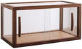 Bakery Display Case, Wood Countertop Cabinet with Glass Doors, Pastry Display Case for Baked Goods Cookie Dessert Cupcake