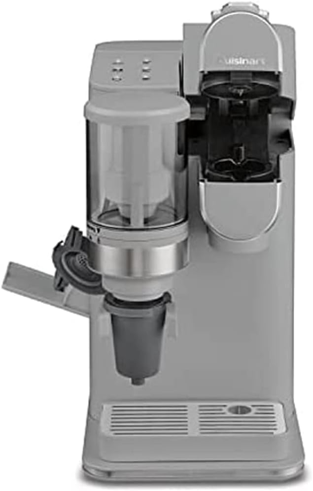 Cuisinart DGB-2G Conical Burr Grind and Brew Single-Serve Coffeemaker Gray Bundle with 1 YR CPS Enhanced Protection Pack