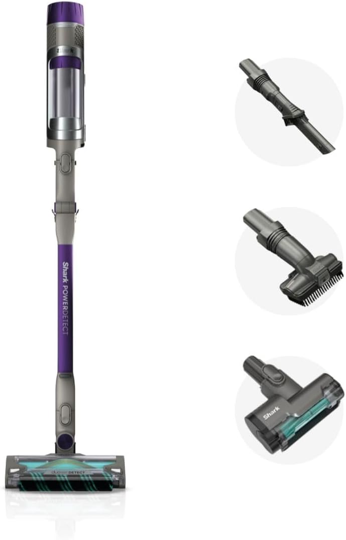 Shark PowerDetect Cordless Stick Vacuum, Powerful Suction, HEPA Filtration, 70-Minute Runtime, Carpet & Hard Floor, Portable, XL Dust Cup, Stick Vacuum for Pet Hair, Dark Gray, IP1251