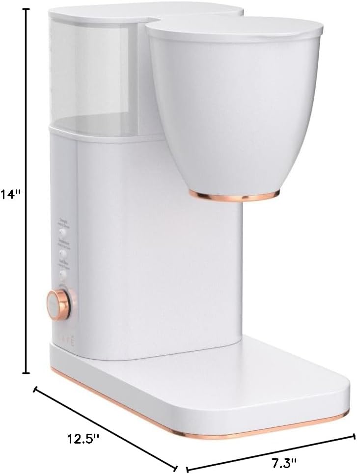 Café Specialty Drip Coffee Maker | 10-Cup Glass Carafe | WiFi Enabled Voice-to-Brew Technology | Smart Home Kitchen Essentials | SCA Certified, Barista-Quality Brew | Matte White
