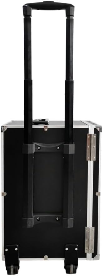 Rolling Jewelry Trolley Case with Drawers Sturdy Case for Travel and Vendor Showes Jewels Sets Display Organizer (Black)