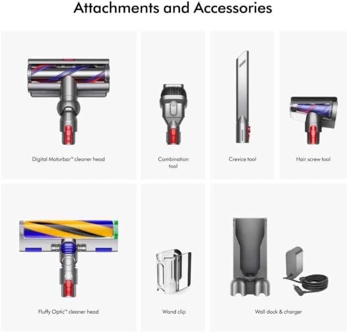 Dyson V15 Detect Cordless Stick Vaccum, Yellow/Nickel (Renewed)