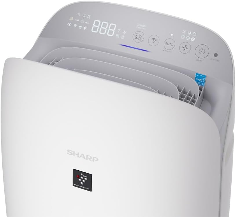 SHARP Smart Air Purifier with Humidifier Combo – Covers up to 1,913 sqft in one hour, Compatible w/Alexa & Google Asst. Energy Star 3.0, True HEPA Filter for Large Room, Bedroom - KCP70UW