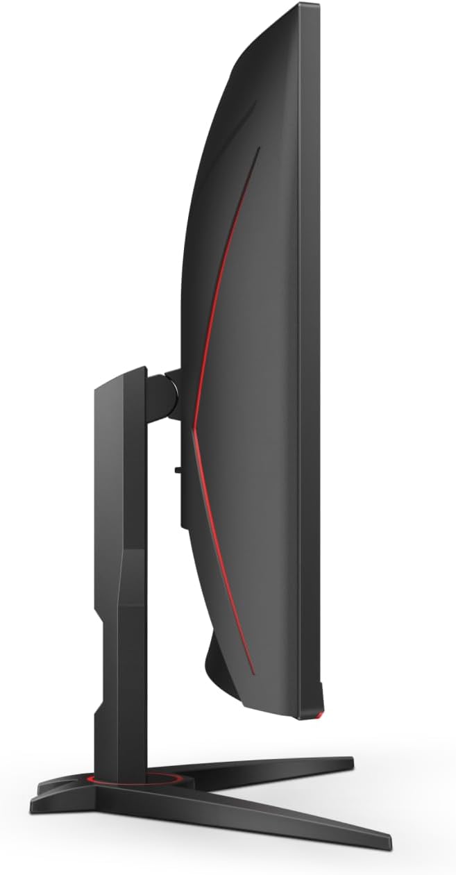 AOC C32G2ZE 32' Curved Frameless Gaming Monitor, Full HD 1920x1080, VA, 0.5ms 240Hz, AMD FreeSync Premium, DP/HDMI/VGA, VESA, 3-3-1 Re-Spawn Program, Xbox PS5 Switch,Black