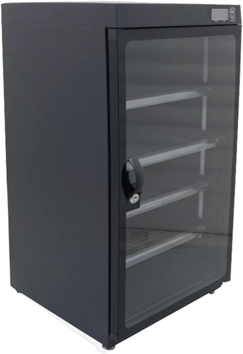 100L 5 Layers Electronic Dry Cabinet Camera Storage Dehumidify Cabinet 100-240V Noiseless and Energy Saving for Camera and Lenses Automatic Digital Camera Storage Dry