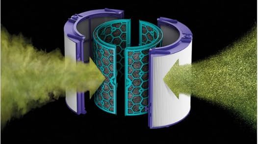 Dyson PurePure Hot + Cool Air Purifier, Heater + Fan - HEPA Air Filter HP04 385933-02 (Renewed)