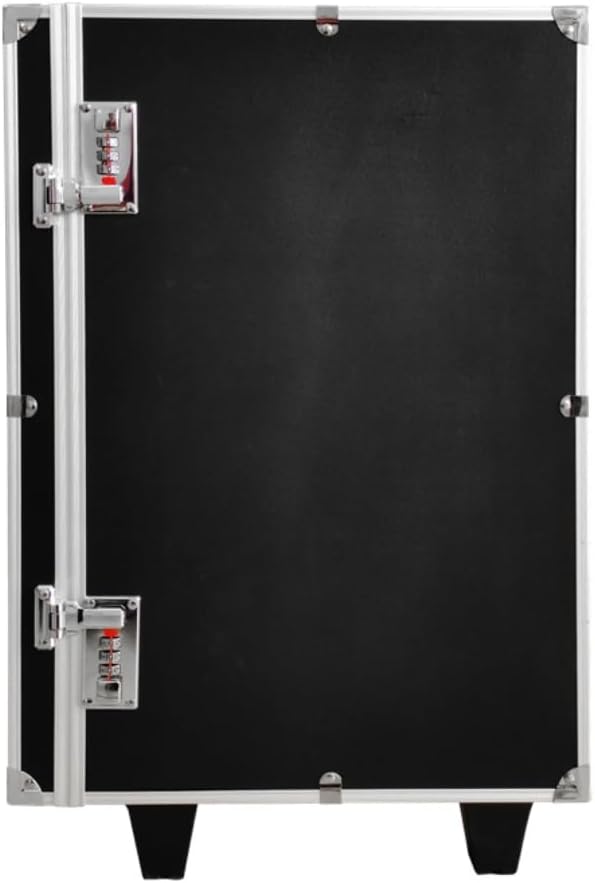 Rolling Jewelry Trolley Case with Drawers Sturdy Case for Travel and Vendor Showes Jewels Sets Display Organizer (Black)