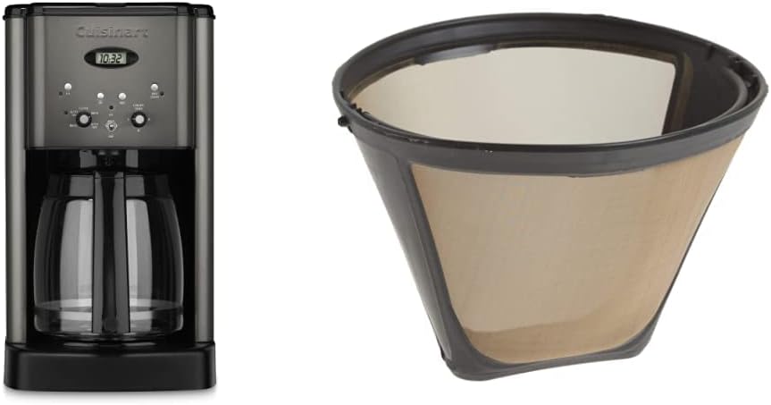 Cuisinart 12 Cup Coffee Maker Bundle with Gold Tone Filter