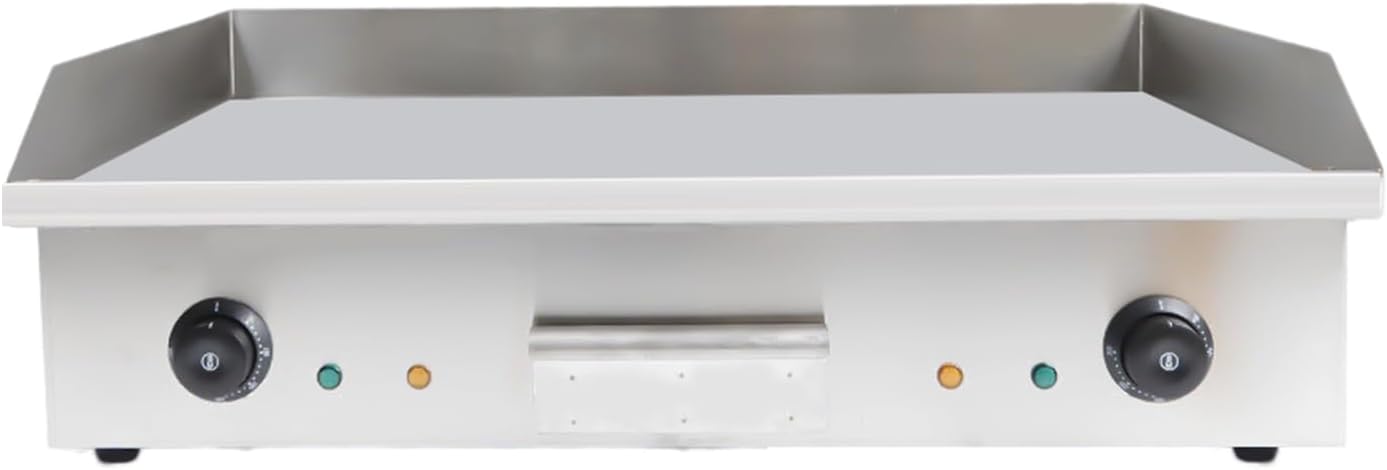 Electric Griddle, Electric Flat Top Griddle Non-Stick Teppanyaki Grill For Stir-Fry Omelets Pizza Pancakes Bacon, Adjustable Thermostatic Control 110V 4400W 29'