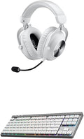 Logitech G Pro X 2 Lightspeed Wireless Gaming Headset + G515 TKL Wireless Gaming Keyboard Bundle (Tactile) - White