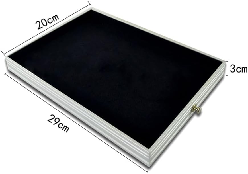 Rolling Jewelry Trolley Case with Drawers Sturdy Case for Travel and Vendor Showes Jewels Sets Display Organizer (Black)