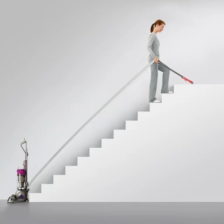 Dyson Ball MultiFloor Upright Vacuum: High Performance HEPA Filter, Bagless Height Adjustment,Strongest Suction,Telescopic Handle,Self Propelled Rotating Brushes, Fuchsia