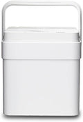 Midea Cube 50 Pint Dehumidifier for Basement and Rooms at Home for up to 4,500 Sq. Ft., Smart Control, Compatible with Alexa (White), Drain Hose Included