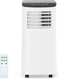 8000 BTU Portable Air Conditioner 3 in 1 Portable AC Unit Dehumidifier Fan Compact Room Air Conditioner for Bedroom Living Room Office Dorm Up to 350 Sq ft Quiet Under 55 DB Sleep Mode White
