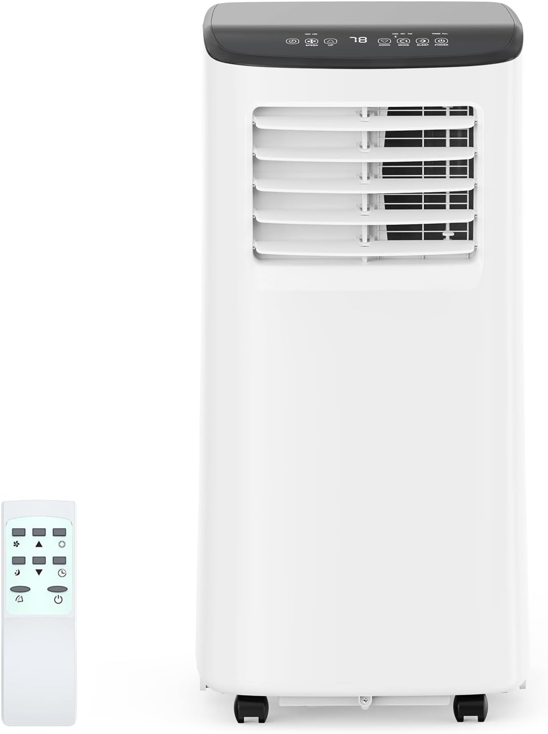 Portable Air Conditioners 8000 BTU, Room AC Unit for Large Rooms Up to 700 Sq Ft with Cool Dry Fan Modes, Remote Control, 24H Timer, LED Display, Window Installation Kit