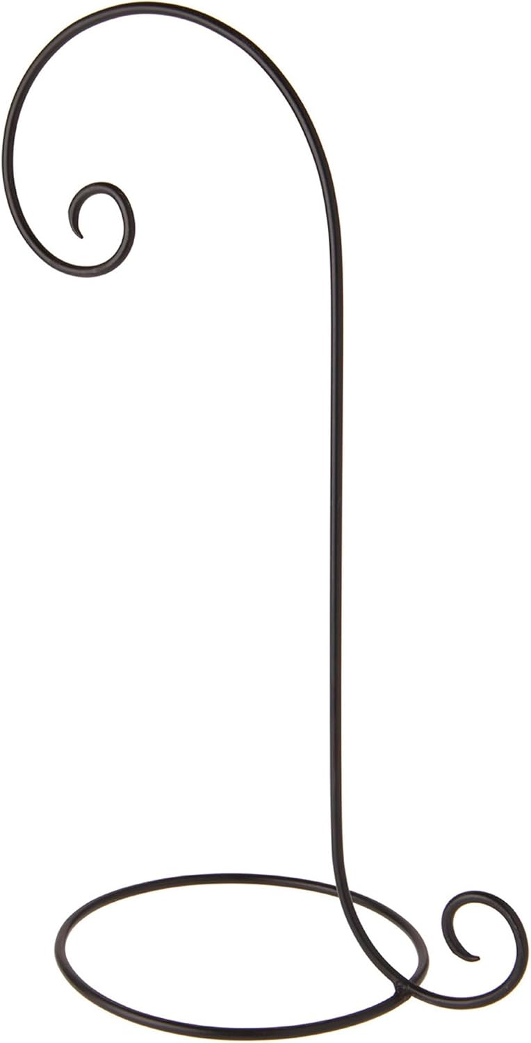 Bard's Wrought Iron Black Ornament Stand, 18' H x 7.5' W x 10.25' D, Pack of 10