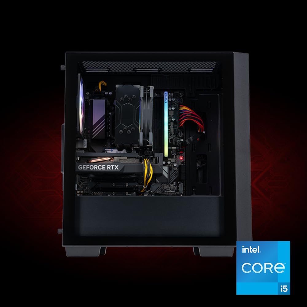 acer Nitro 60 N60-640-UR21 Gaming Desktop | Intel Core i5-14400F 10-Core Processor | NVIDIA GeForce RTX 5060 Graphics (614 AI Tops) | 16GB DDR5 | 1TB PCIe Gen 4 SSD | Wi-Fi 6 | Gigabit Ethernet
