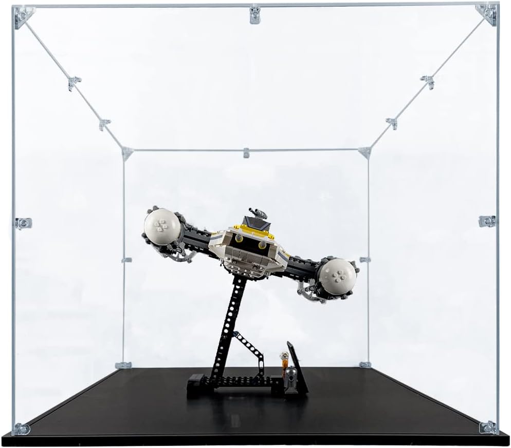 Acrylic Display Case Compatible for LEGO Y-Wing Starfighter #75181, Dustproof Display Case (Case Only) (Lego Sets are NOT Included)