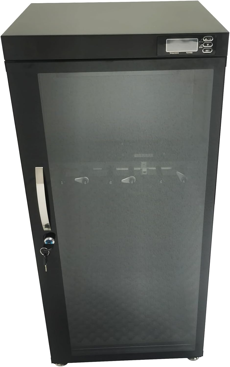 Electronic Humidifying and Dehumidifying Dry Cabinet Box, 110V Musical Instrument Storage Cabinet, 35-60% RH Humidity Control for Bass, Violin, Guitar, Constant Humidity with Lockable Door