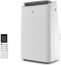 GarveeTech 14,000 BTU Portable Air Conditioner for 750 Sq.Ft - Drainage-Free 3 in-1 w/Cool, Dehumidifier & Fan, 50dB Quiet & No Tools Window Kit for Bedroom/Apartment/Office