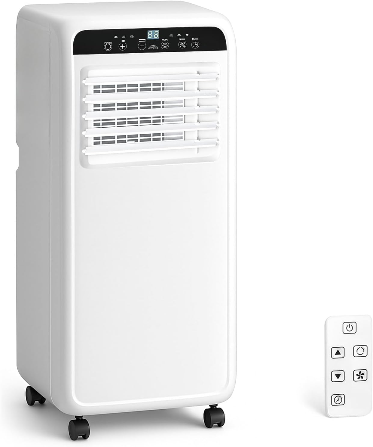 Portable Air Conditioner, 10000BTU, 3-in-1 Air Conditioner Portable Up to 450 Sq.Ft. with Cool, Fan, Dehumidifier, Remote Control & Installation Kit, 24H Timer, Quiet Standing AC Unit