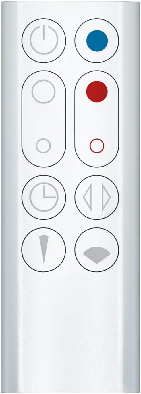 Dyson Hot+Cool AM09 Tower Bladeless Fan Heater - White/Silver (Renewed)
