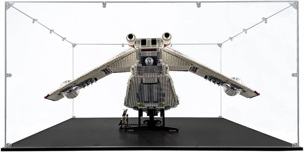 Acrylic Display Case Compatible for LEGO Republic Gunship #75309, Dustproof Display Case (Case Only) (Lego Sets are NOT Included)