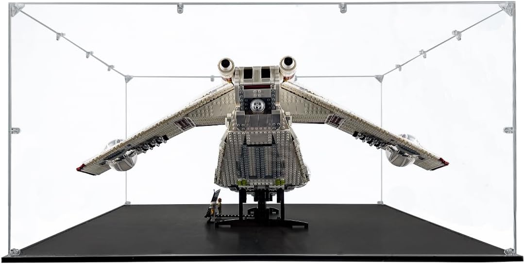 Acrylic Display Case Compatible for LEGO Republic Gunship #75309, Dustproof Display Case (Case Only) (Lego Sets are NOT Included)