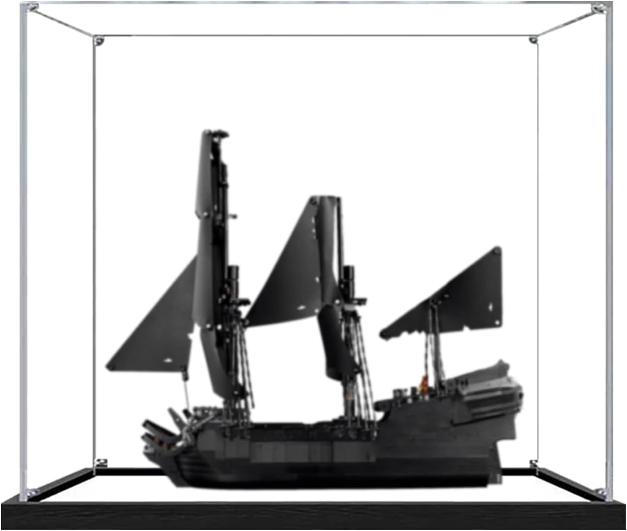 Captain Jack Sparrow's Pirate Ship Acrylic Display Case for Lego 10365 Transparent Dustproof Storage Box (Model Not Included) (Mirror 2MM)