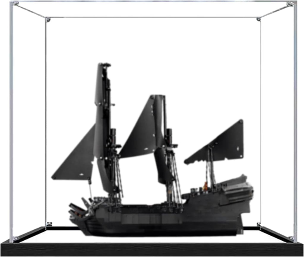 Captain Jack Sparrow's Pirate Ship Acrylic Display Case for Lego 10365 Transparent Dustproof Storage Box (Model Not Included) (Mirror 3MM)