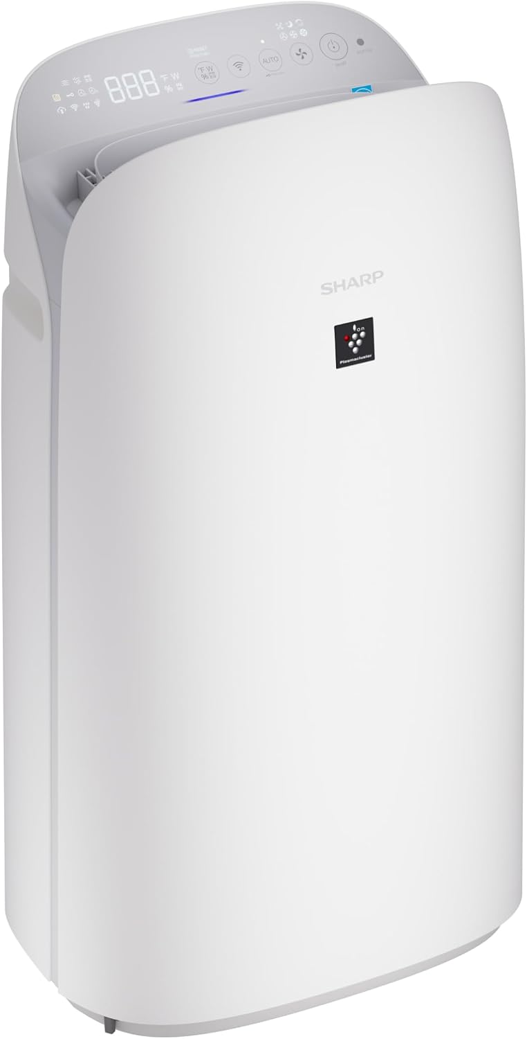 SHARP Smart Air Purifier with Humidifier Combo – Covers up to 1,913 sqft in one hour, Compatible w/Alexa & Google Asst. Energy Star 3.0, True HEPA Filter for Large Room, Bedroom - KCP70UW