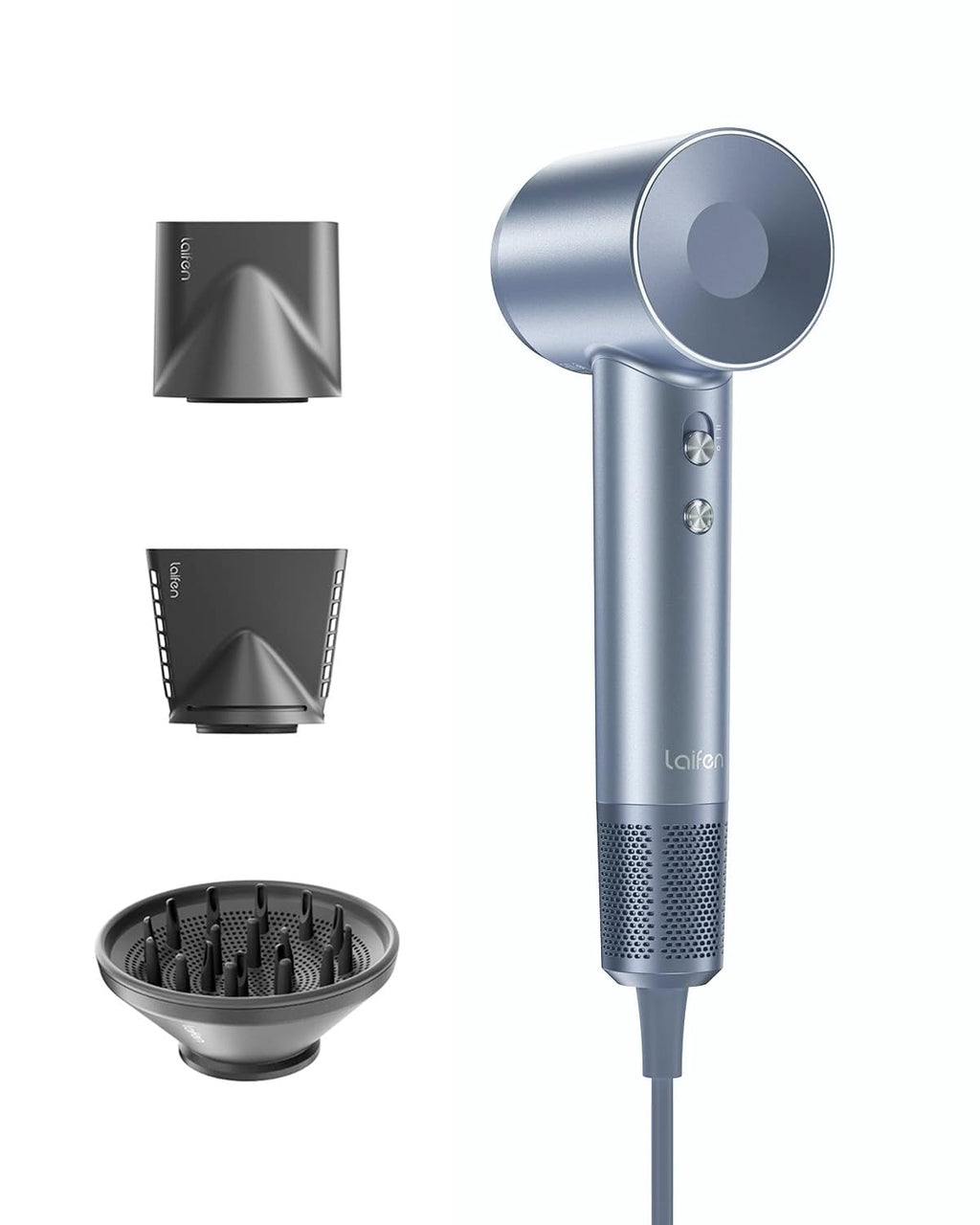 Laifen Swift Special Hair Dryer, High Speed 200M Ionic Blow Dryer with 110, 000 RPM Brushless Motor for Fast Drying, Low Noise, Hairdryer with Magnetic Nozzles, HD501