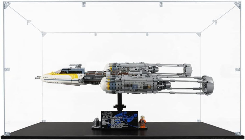 Acrylic Display Case Compatible for LEGO Y-Wing Starfighter #75181, Dustproof Display Case (Case Only) (Lego Sets are NOT Included)