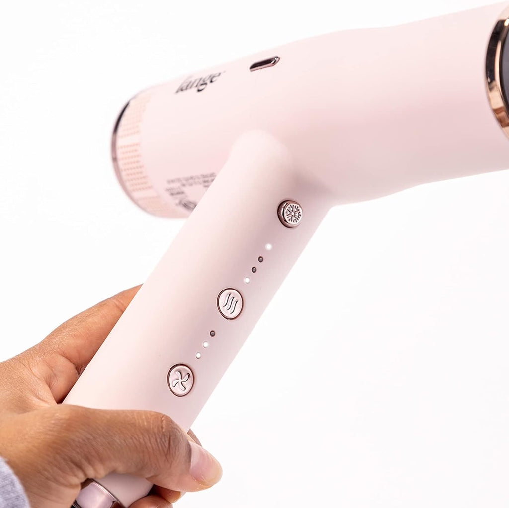 L'ANGE HAIR Le Styliste Hair Dryer | Quiet Brushless Blow Dryer with Diffuser | 1875 Watts for 4X Faster Drying | Hairdryer with 3 Heat & Speed Settings | Best Hair Dryers for Blowouts