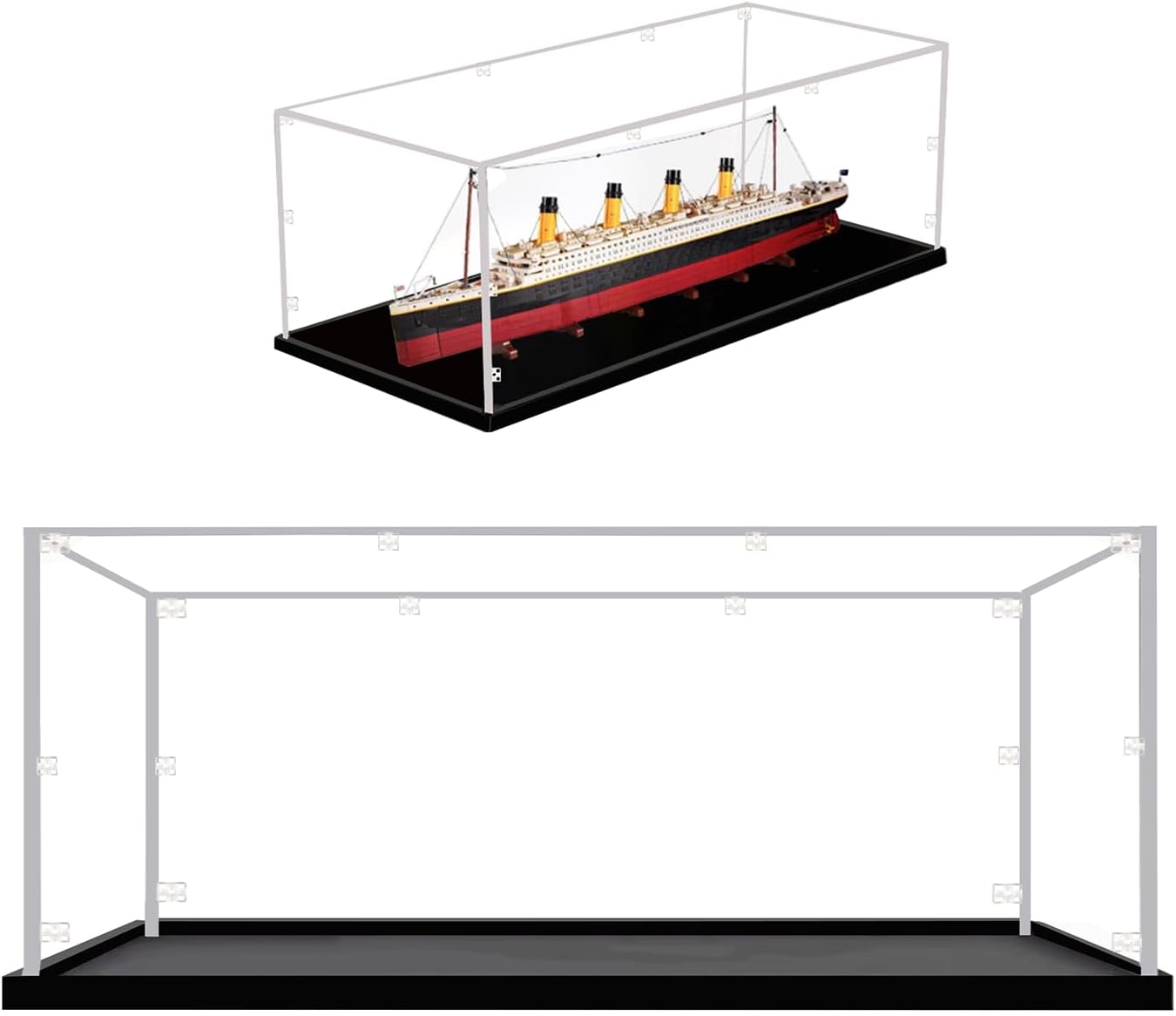 Acrylic Display Case for Lego 10294 Titanic (NOT Included The Model)