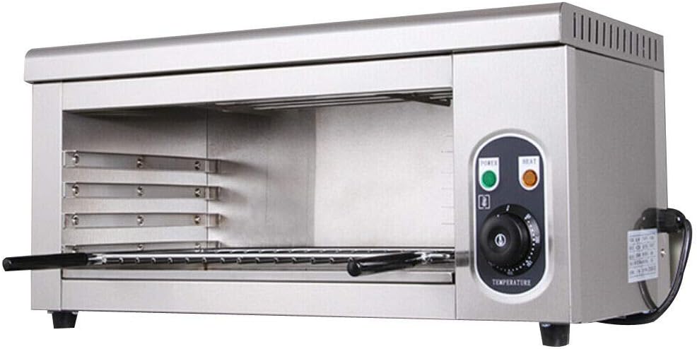 TFCFL Salamander Broiler Countertop Grill, 2000W Electric Cheese Melter Cheesemelter Broiler, Wall-mounted Cheese Broiler BBQ Counter for Restaurant Kitchen 50-300 ° C
