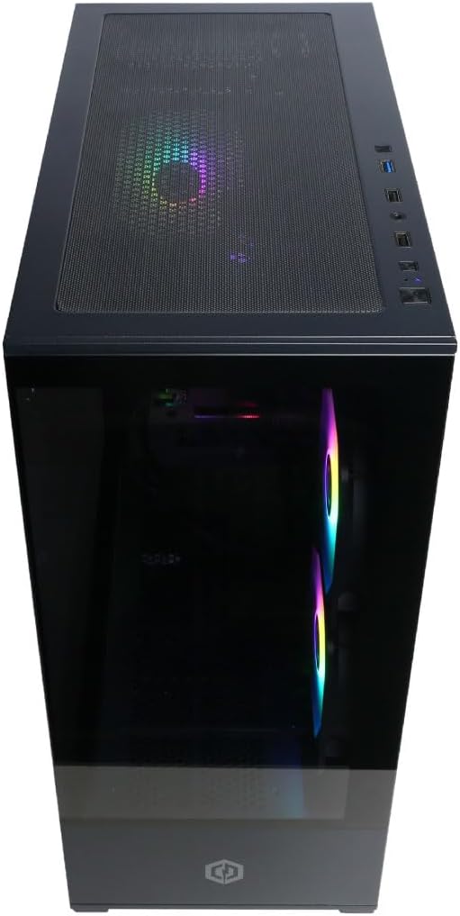 CYBERPOWERPC Gamer Master Gaming PC, AMD Ryzen 5 5500 3.6GHz, Radeon RX 6400 4GB, 16GB DDR4, 500GB PCIe Gen4 SSD, WiFi Ready & Windows 11 Home (GMA3100A)