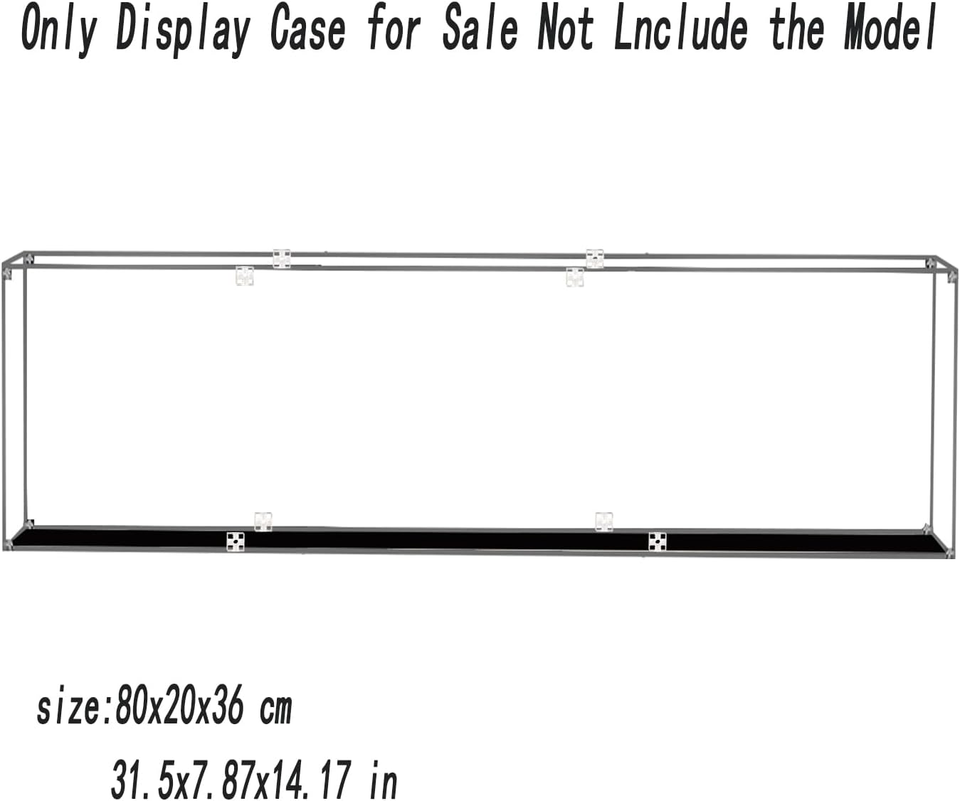 Acrylic Display Case for Lego 76457 31.5x7.87x14.17inch (80x20x36cm)(NOT Included The Model)