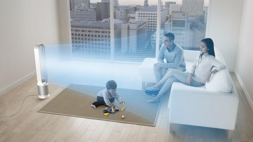Dyson Pure Cool Link TP02 Wi-Fi Enabled Air Purifier, White/Silver