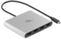 OWC USB-C Quad HDMI 4K Display Adapter with DisplayLink for Apple Silicon M1/M2/M3/M4 or Any Mac or PC with USB-C or Thunderbolt