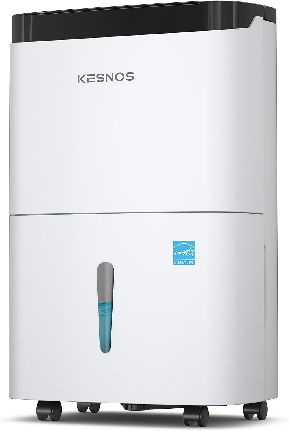Kesnos 150 Pints Energy Star Dehumidifier with Pump for Space Up to 7500 Sq. Ft - Dehumidifier for Basement with Drain Hose, 1.85 Gal Water Tank, Handle, Self-Drying, Idear for Home, Office