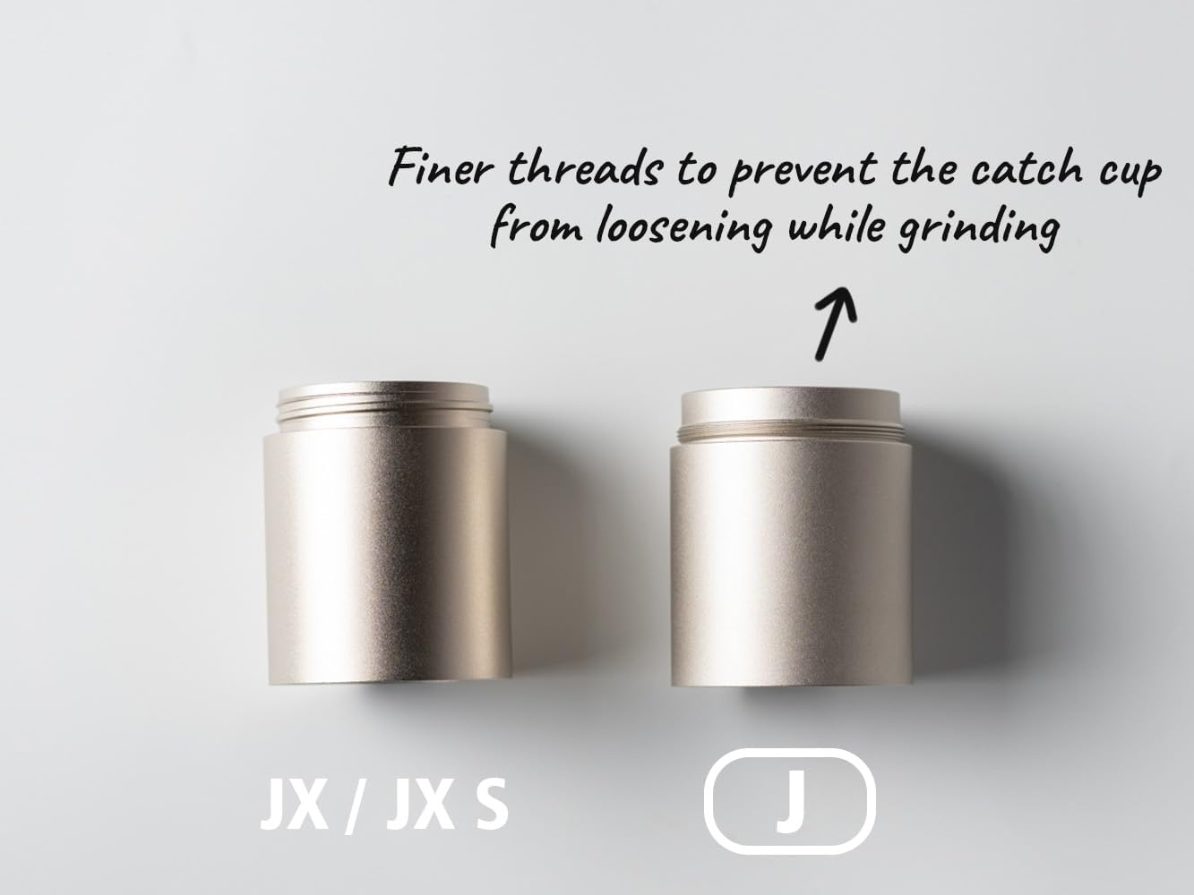 1Zpresso J Manual Coffee Grinder Silver Capacity 35g with Assembly Stainless Steel Conical Burr - Numercial Internal Adjustable Setting