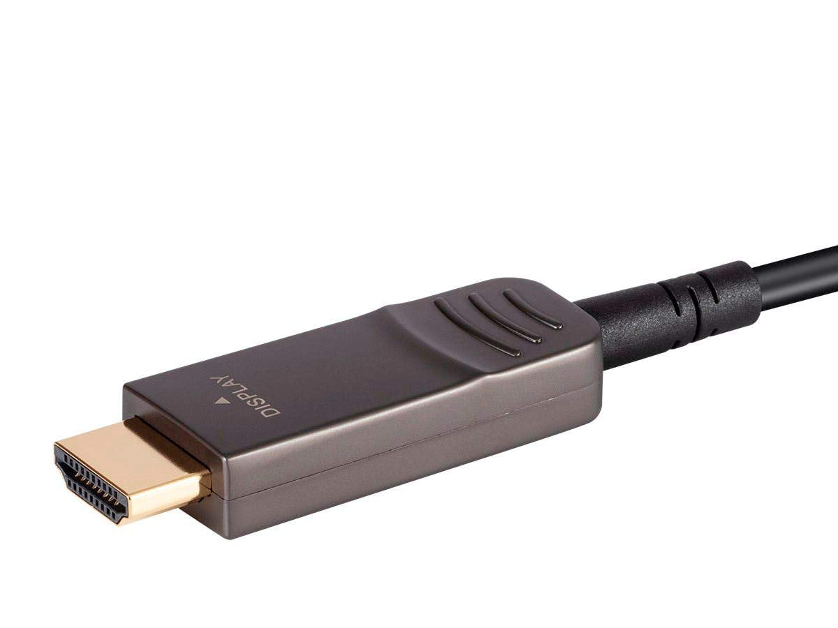 Monoprice DisplayPort 1.2a to HDTV Cable - 4K@60Hz, AOC, 21.6 Gbps, Ultra Slim Design, Dynamic HDR, Lightweight Construction, 50 Feet, Black - SlimRun AV Series