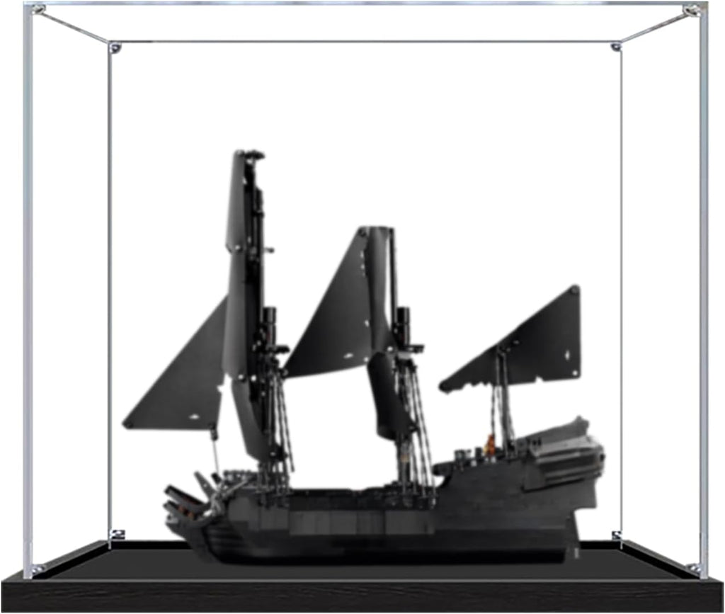 Captain Jack Sparrow's Pirate Ship Acrylic Display Case for Lego 10365 Transparent Dustproof Storage Box (Model Not Included) (Transparent 2mm)