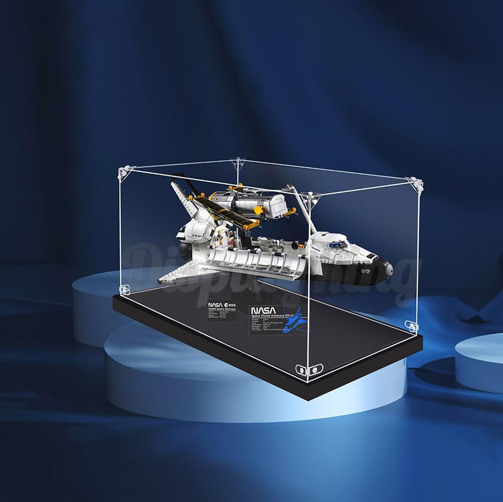 Acrylic Display case with Screw for Lego NASA Space Shuttle Discovery 10283(Lego Set is not Included) (No Background)(us Stock)