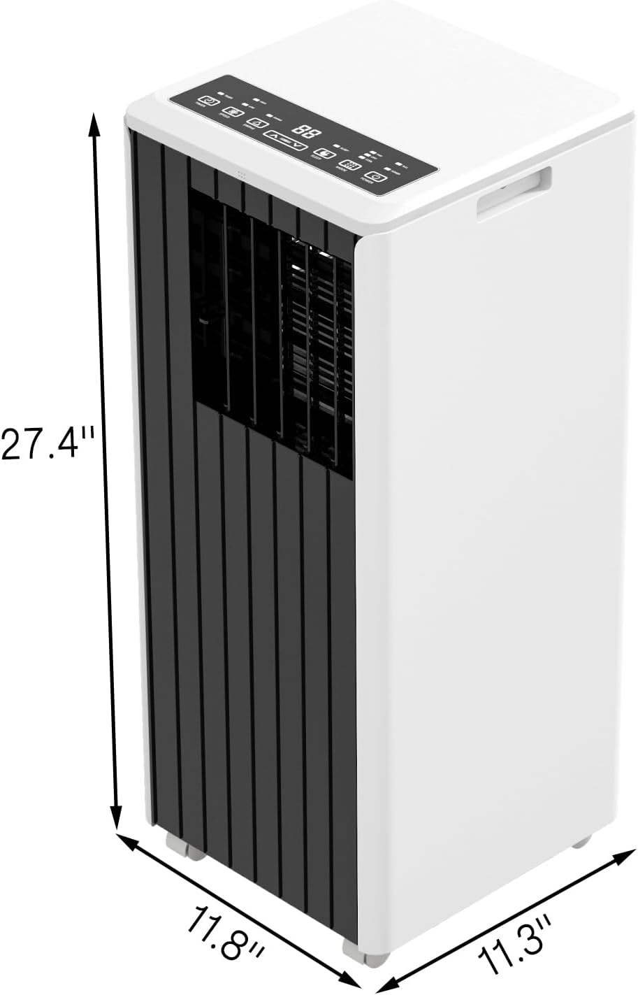 Portable Air Conditioners 8000 BTU, 3-in-1 Portable AC Unit with Dehumidifier and Fan, Ultra Quiet Room Air Conditioner for Up to 350 Sq.Ft, Remote Control, 24H Timer, Washable Filter