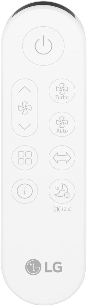 LG PuriCare AeroTower Air Purifier Fan for Home, Large and Small Room, Bedroom, with True HEPA Filter, Multiple Airflow Options, WiFi, Air Quality Monitor, Low Noise, NanoFiber
