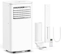 ZAFRO 8,000 BTU Portable Air Conditioners, 4 Modes Portable AC Unit Built-in Cool/Dehumidifier/Fan/Sleep, 24Hrs Timer, for Bedroom/Indoor Rooms, White